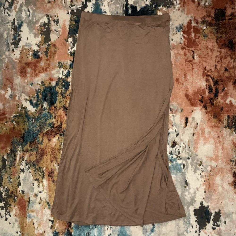 Taupe maxi skirt